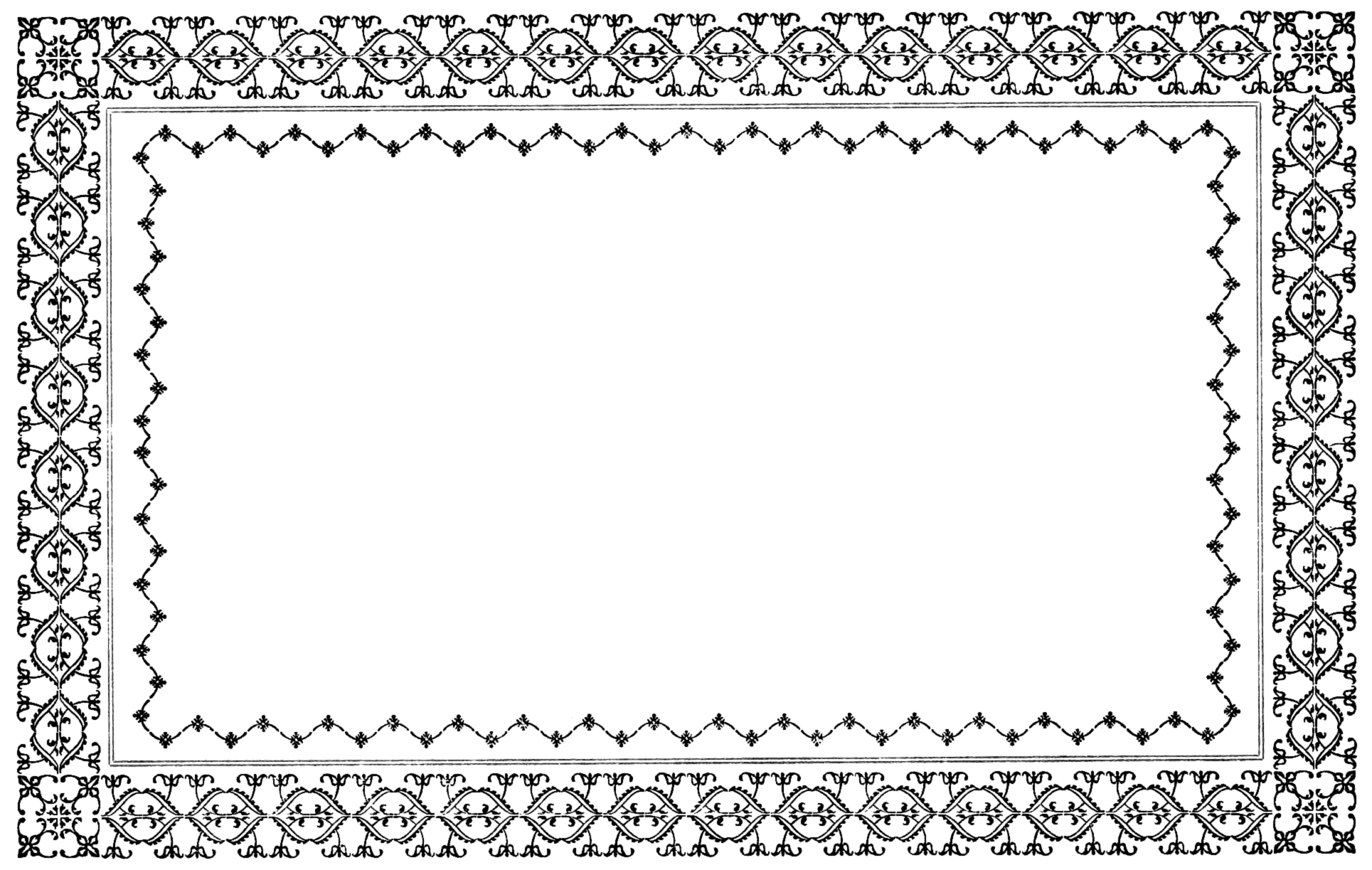 Free Vintage Border Illustration and Texture