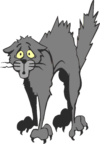 Scared Cat Clip Art Download