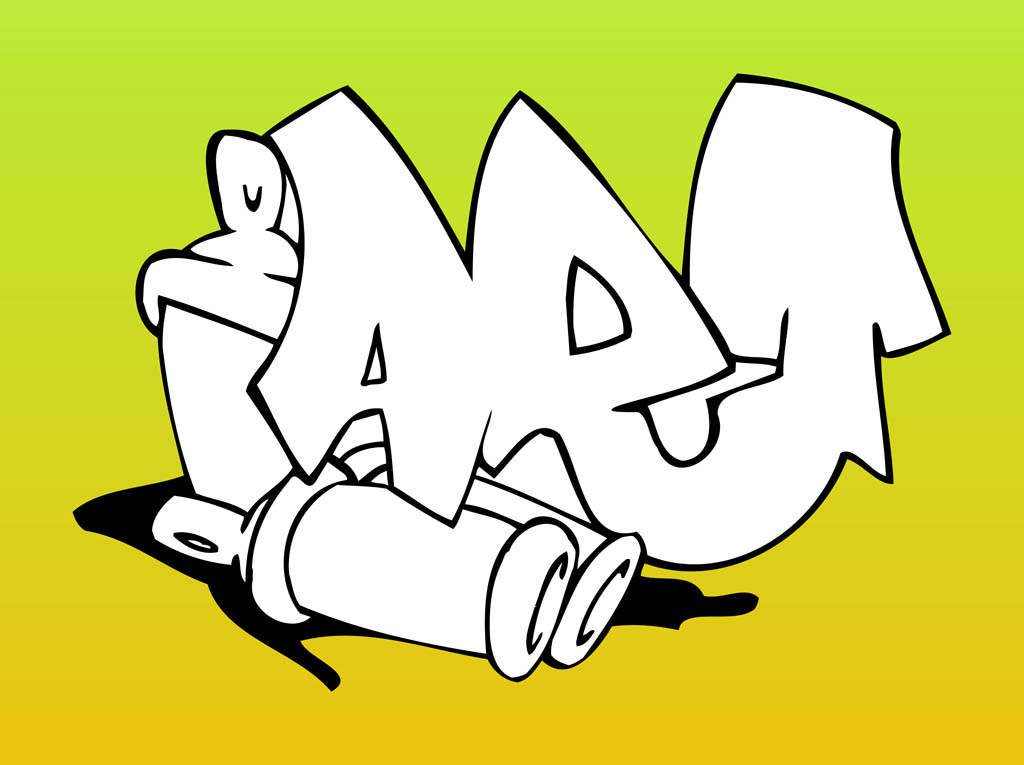 Silhouette Graffiti Design - ClipArt Best
