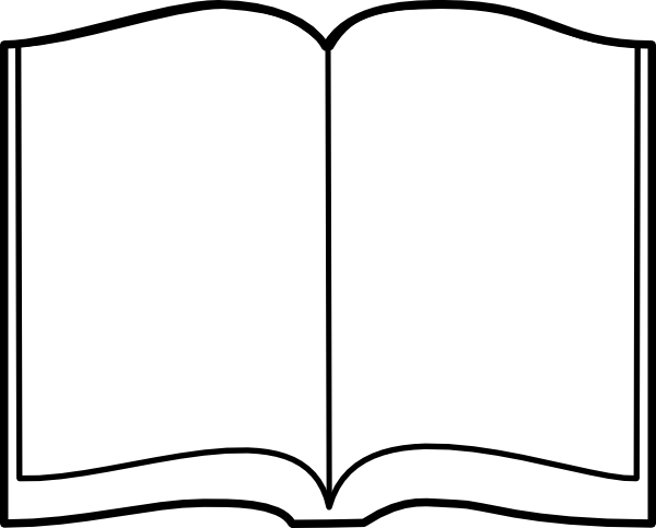 Open book clip art vector free
