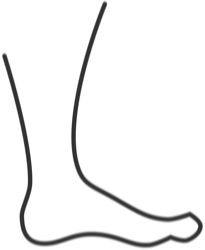 Foot clip art black and white free clipart images 5 - Clipartix