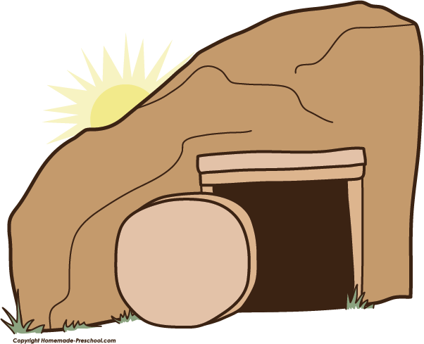 Jesus empty tomb clipart