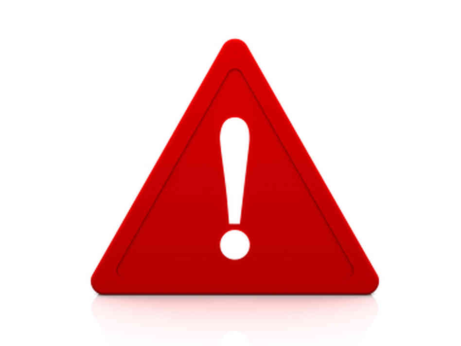 Red Warning Sign - ClipArt Best