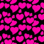 Hot Pink Hearts Background