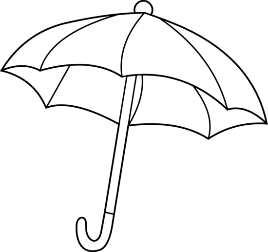 Umbrella Clipart Black And White - Free Clipart Images