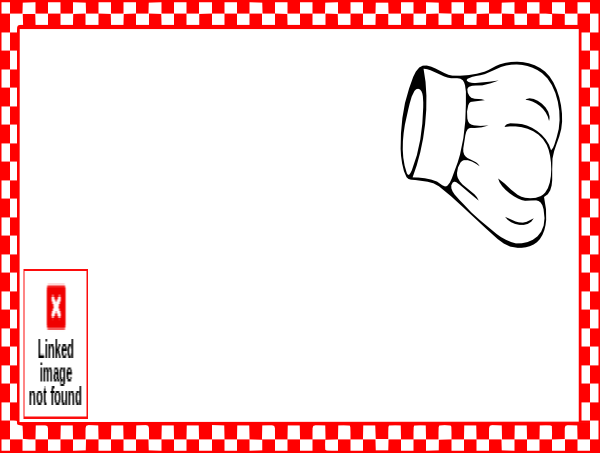 Cooking Checkerboard Border Clip Art - vector clip ...