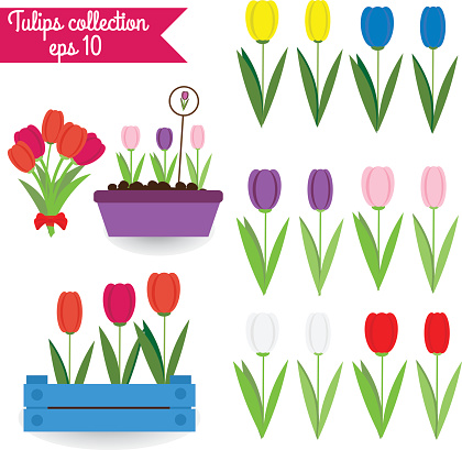Red Tulips Clip Art Clip Art, Vector Images & Illustrations