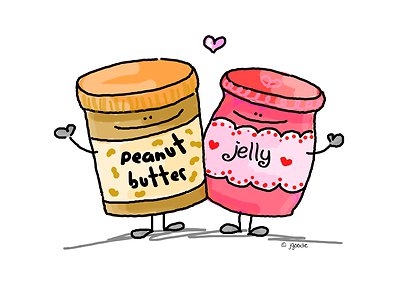 Peanut butter jelly clipart