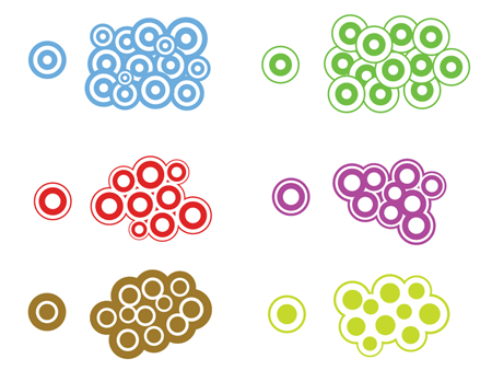 Free Vectors - Trendy Circles