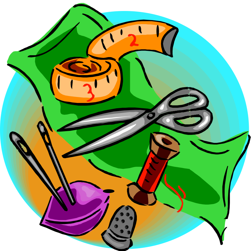 Various sewing tools vector clip art download free - Clipart-