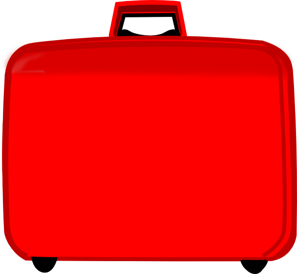 Cartoon suitcase clipart