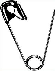 Free Baby Diaper Pin Clipart