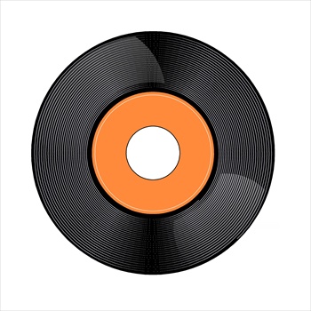 45 records clipart