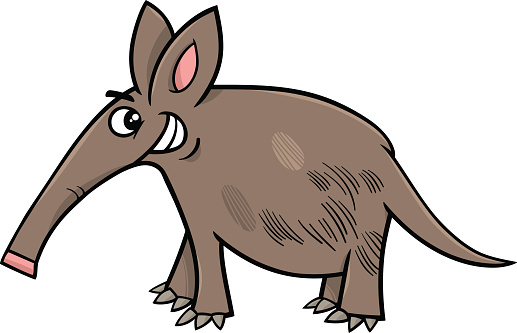 Drawing Of The An Aardvark Clip Art, Vector Images &amp; Illustrations ...