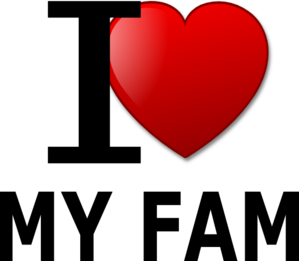 Love my family clipart