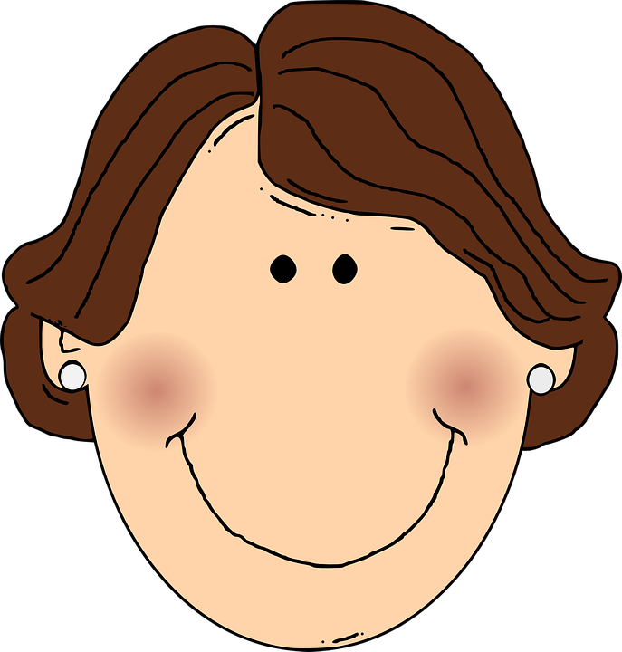 Cartoon grandma clipart head