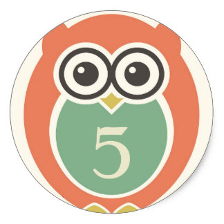 Happy Birthday Owls Stickers | Zazzle