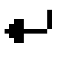 typography - What font and characters are used for the "line break ...