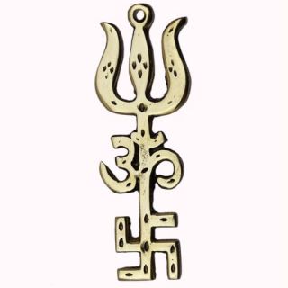 Trishakti Swastik Om Trishul Symbol: Buy Trishakti Swastik Om ...