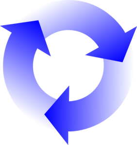 Blue Arrows clip art - vector clip art online, royalty free ...