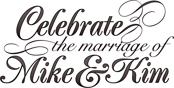 Mike and Kim Wedding Logo - Tasty Eye Candy