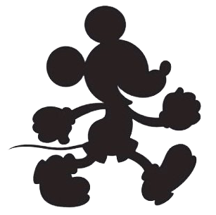 Black & White Mickey Clipart