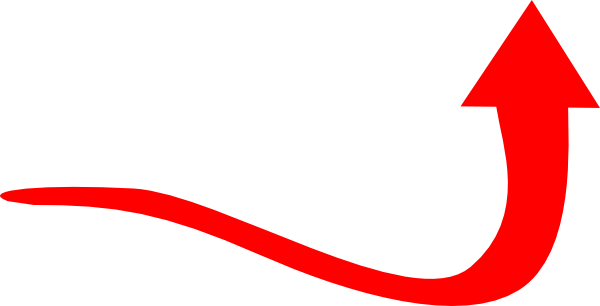 Red Arrow Curve clip art - vector clip art online, royalty free ...