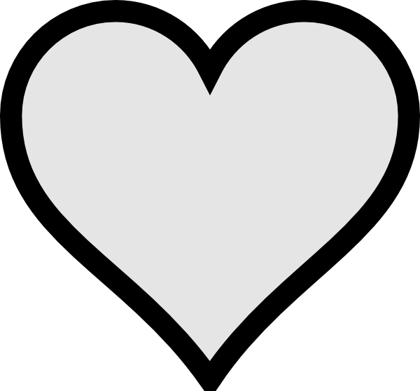 Very Small Gray Heart With Transparent Background clip art ...