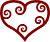 Red Heart Love - vector clip art online, royalty free & public domain
