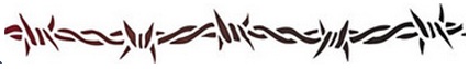 Barbed Wire Armband Reusable Stencil | Dons Hobby Shop