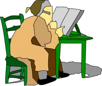 man_sitting_reading_book_clip_ ...