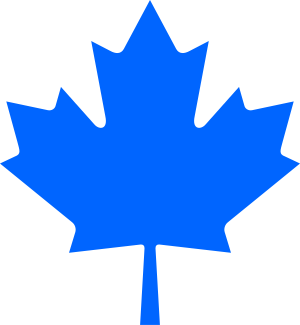 Conservative maple leaf, blue.svg