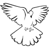 Hovering Dove | Dove Clip Art - Christart.
