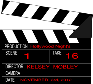 Cake Bollywood Clapboard Edible Gold Film Reel Cake