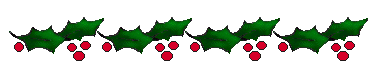 Holly Dividers - Holly and Red Berries - Free Holly Dividers