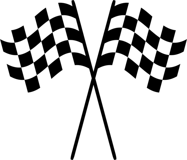 Racing checkered flags vector illustration Free vector in Open ...