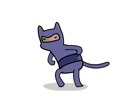 Ninja Kitty Animated GIF by tarunbanned on DeviantArt