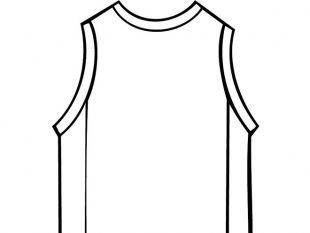 Basketball Shirt Outline Free Vector | free vectors | UI Download