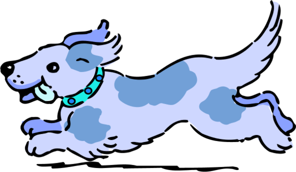 Running Dog Clipart