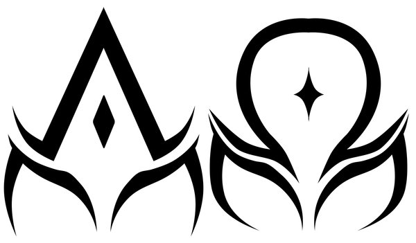 Cross Design Alpha And Omega - ClipArt Best