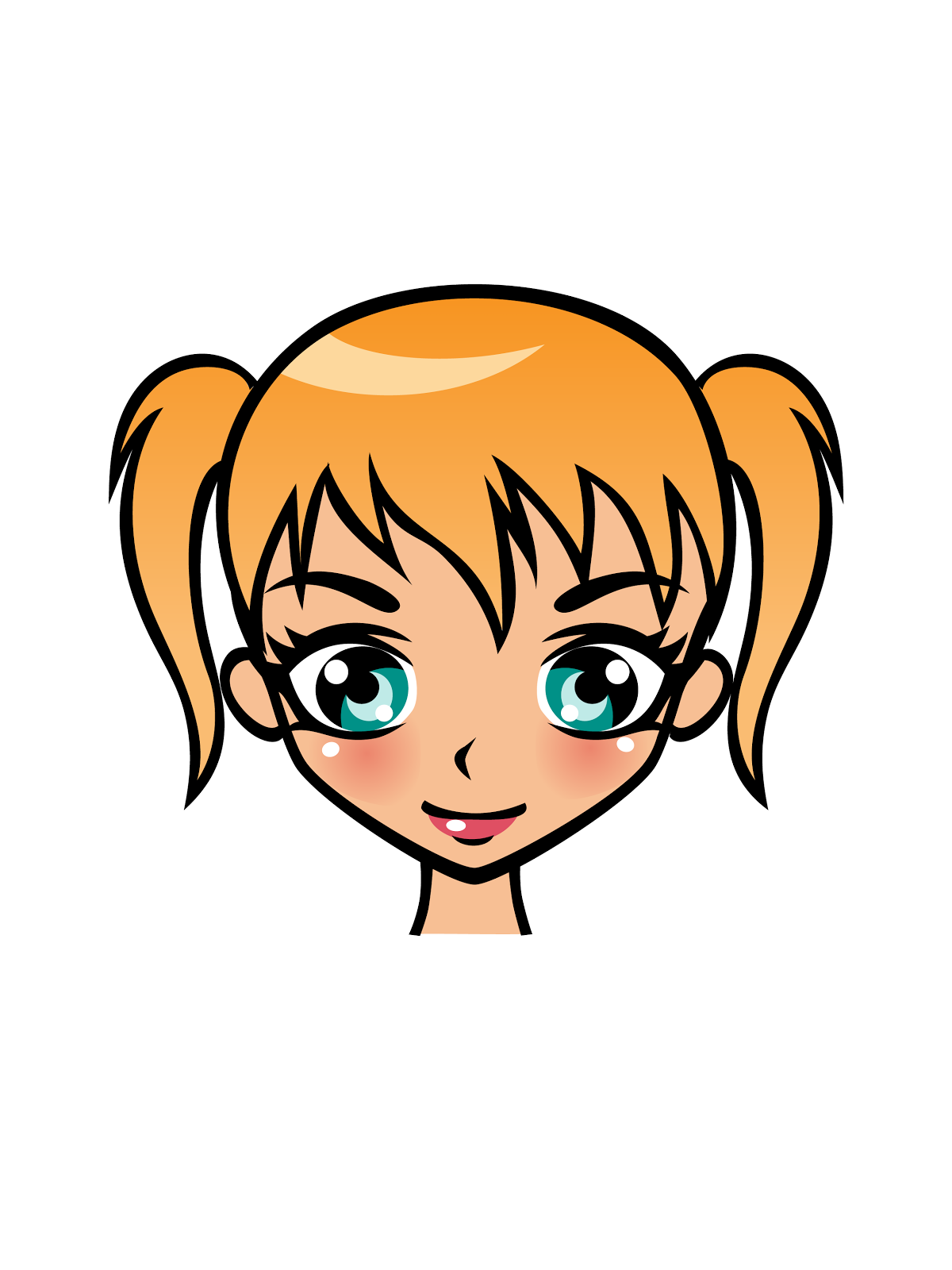 Girl clipart cartoon
