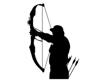 Bow hunter clipart