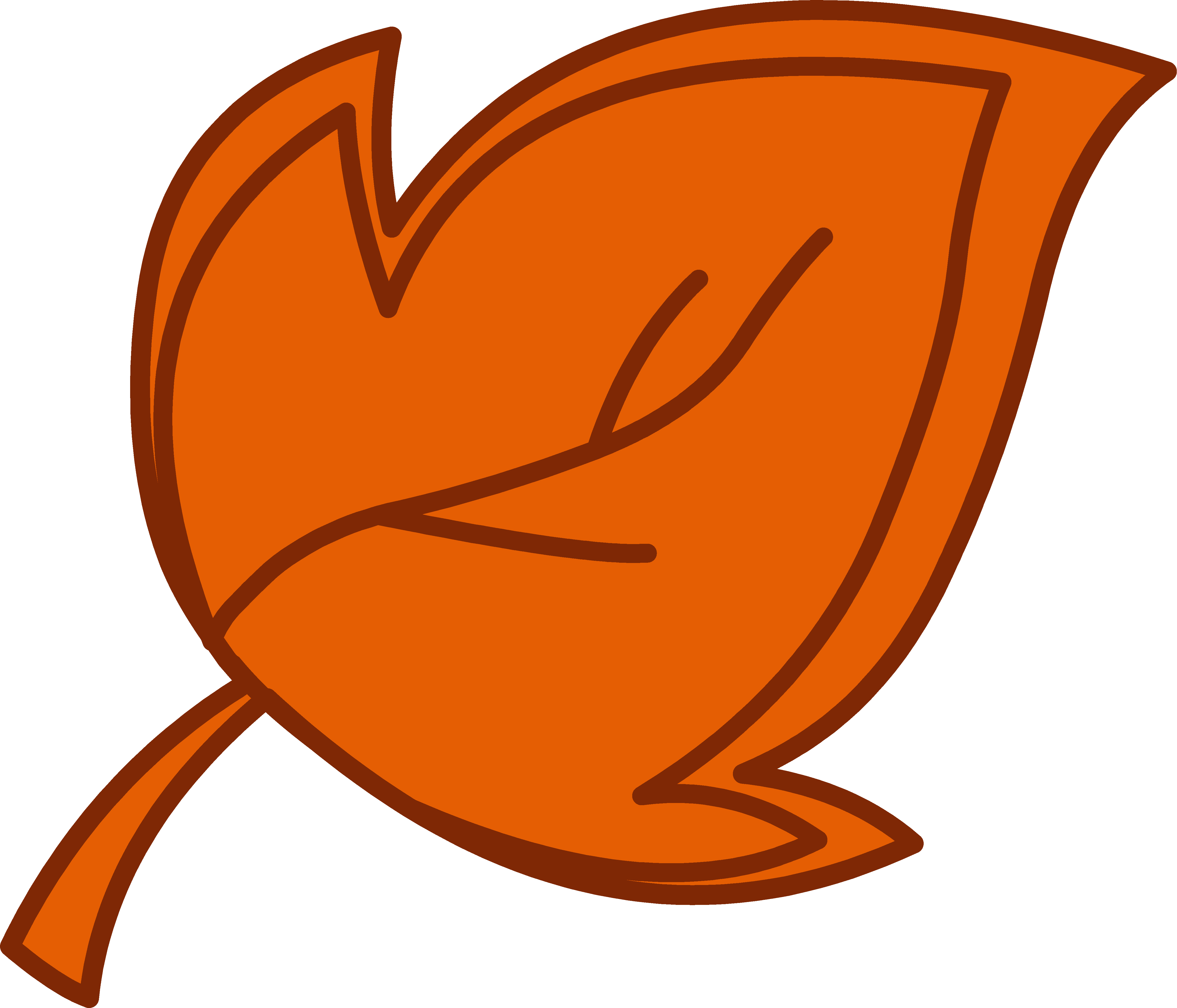 Brown leaf clipart