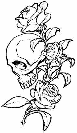 Skull Rose Tattoos