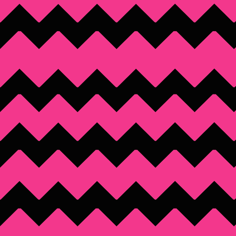 Hot Pink Black Chevron Zig Zag Pattern wallpaper - decamp_studios ...