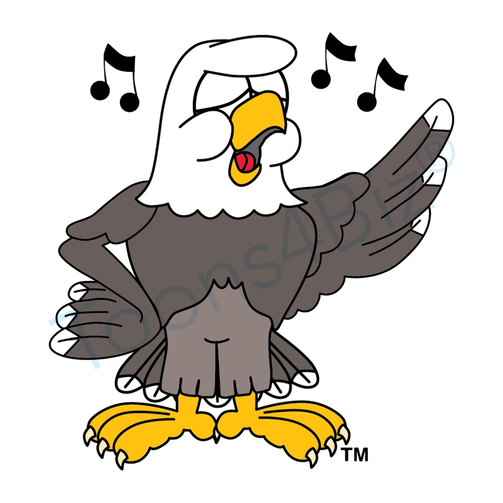 Cartoon Eagle School Clipart