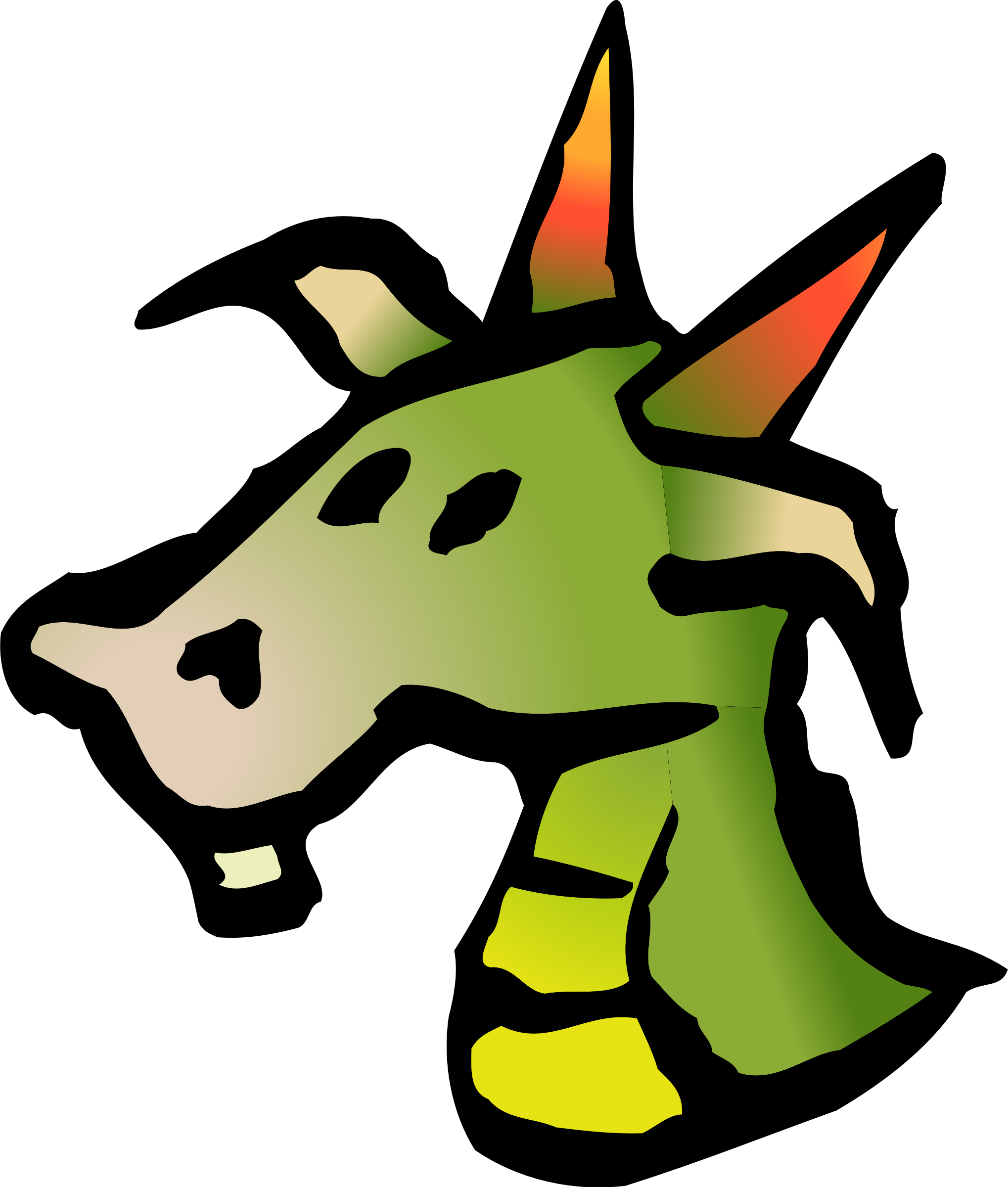 Dragon Head Vector Clipart - Free Public Domain Stock Photo