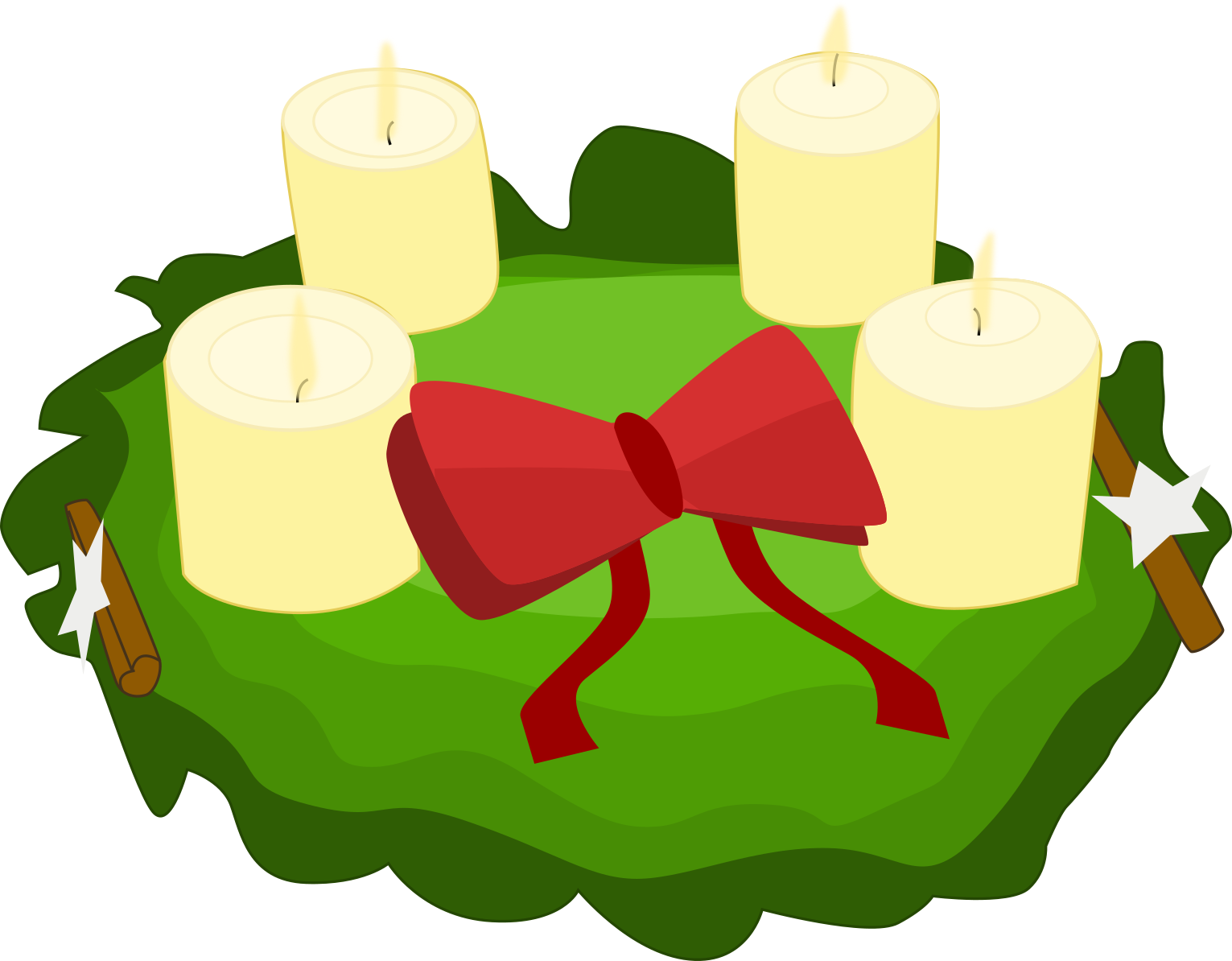 Clipart advent wreath clker