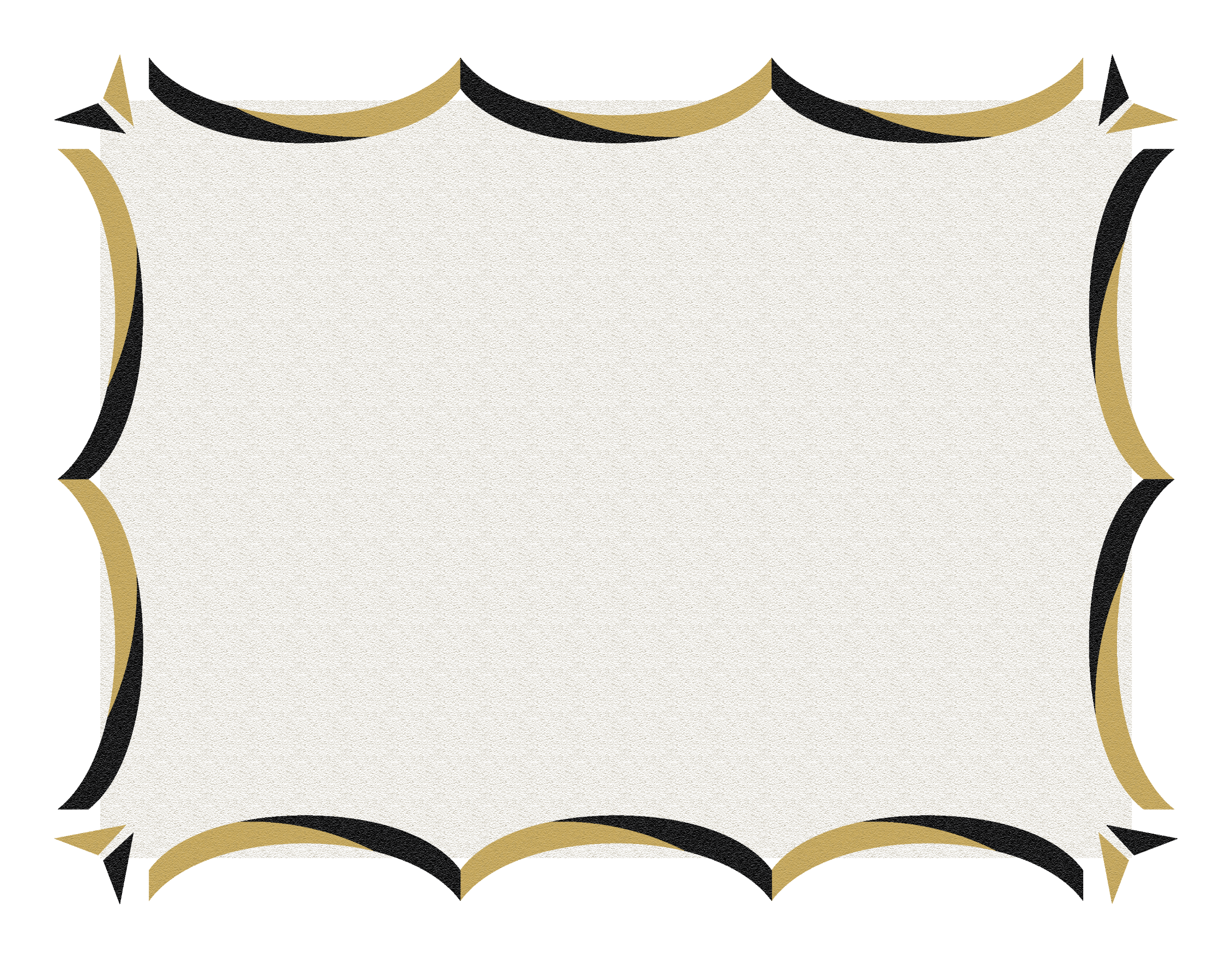 Black And Gold Border Clipart