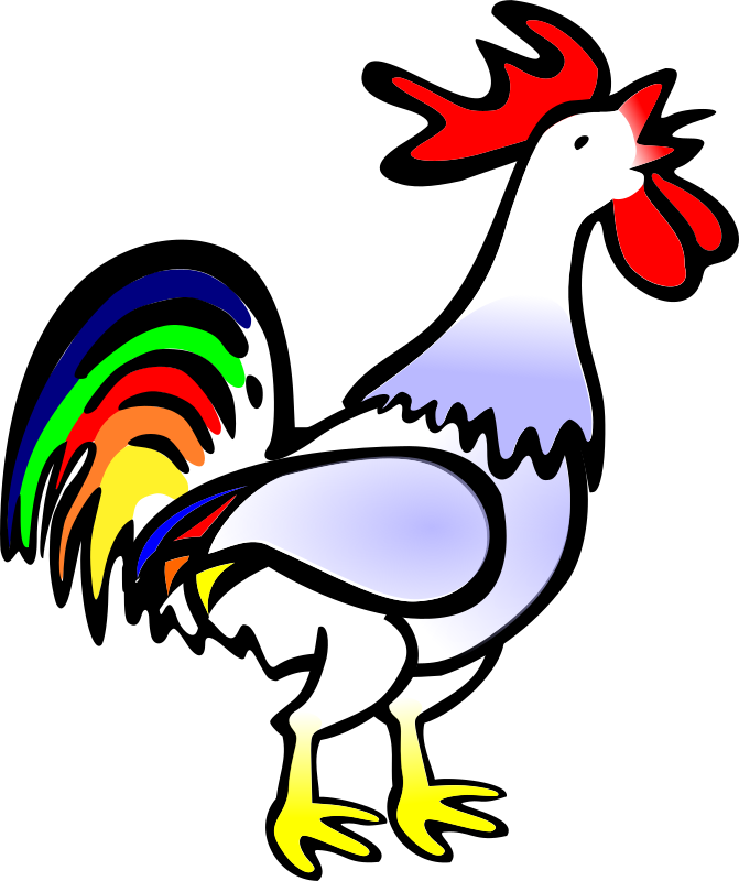 Cartoon Rooster Clipart